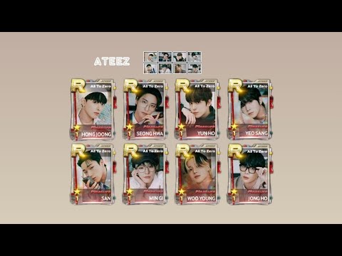 [SuperStar ATEEZ] Pull All To Zero 'Pleasure' Limited Cards & Event Individual BG Wallpaper