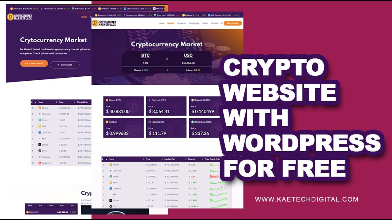 How to create a cryptocurrency & investment website with WordPress and a  Free theme (Part 1)