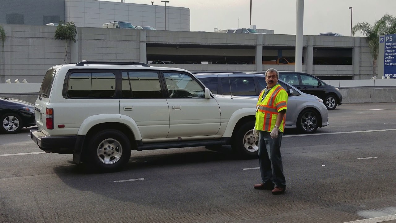 Lax lawa janitor playing lax airport police at Los Angeles