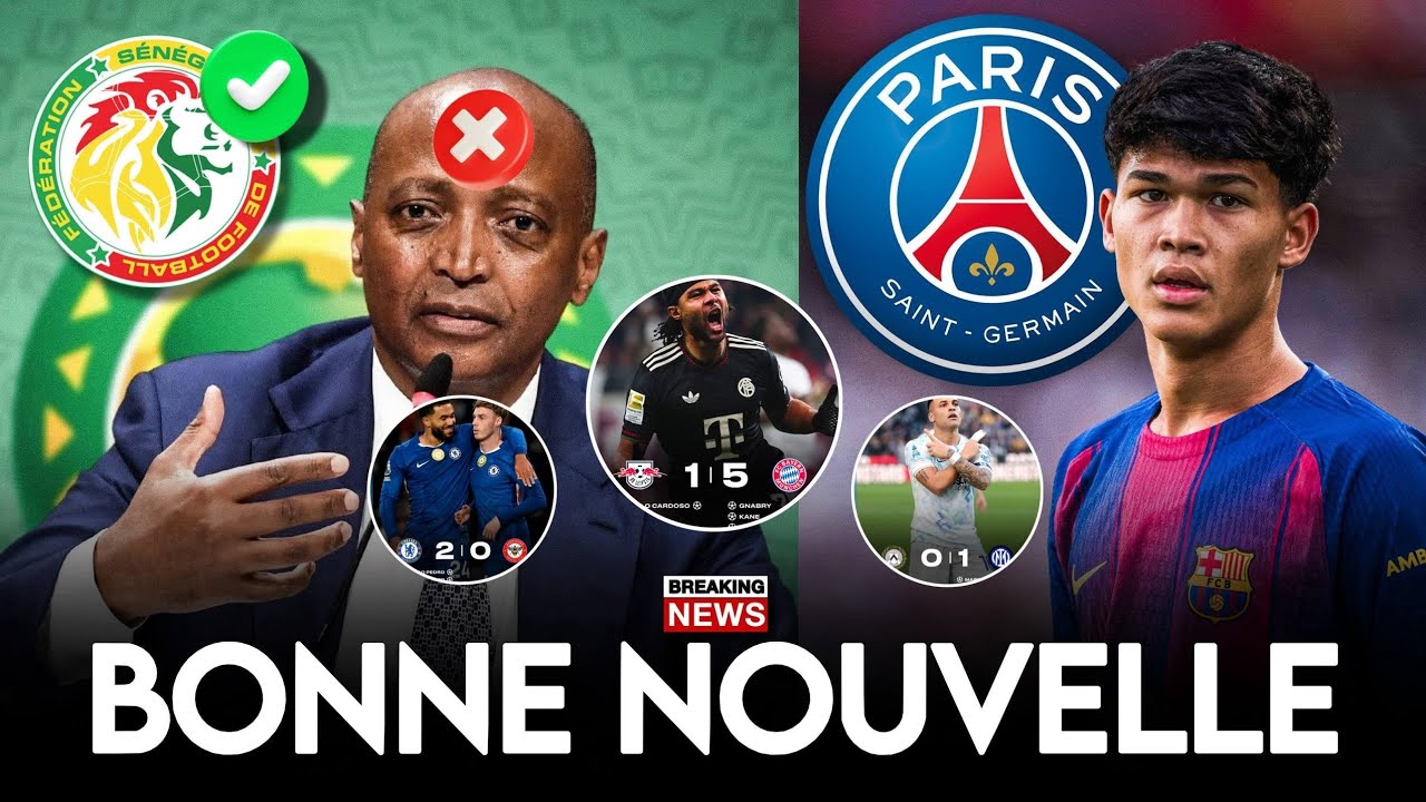 📰 : Le Maroc et la CAF reculent, Dro a choisi le PSG (+Actu Foot) 