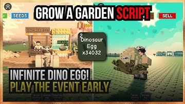 INFINITE DINO EGG DUPE! | PLAY THE EVENT EARLY - Roblox Grow A Garden Script
