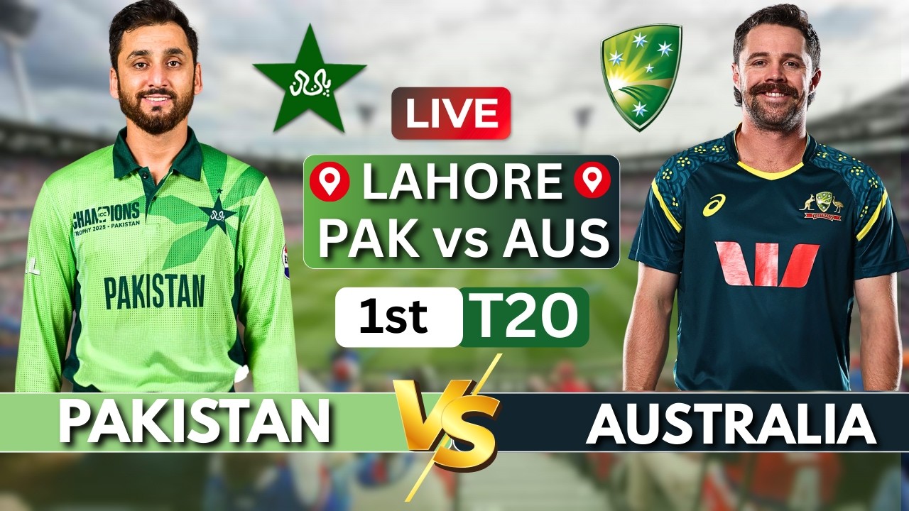 Pakistan vs Australia Live Score | PAK vs AUS 1st T20 | Lahore | GK Live Cricket