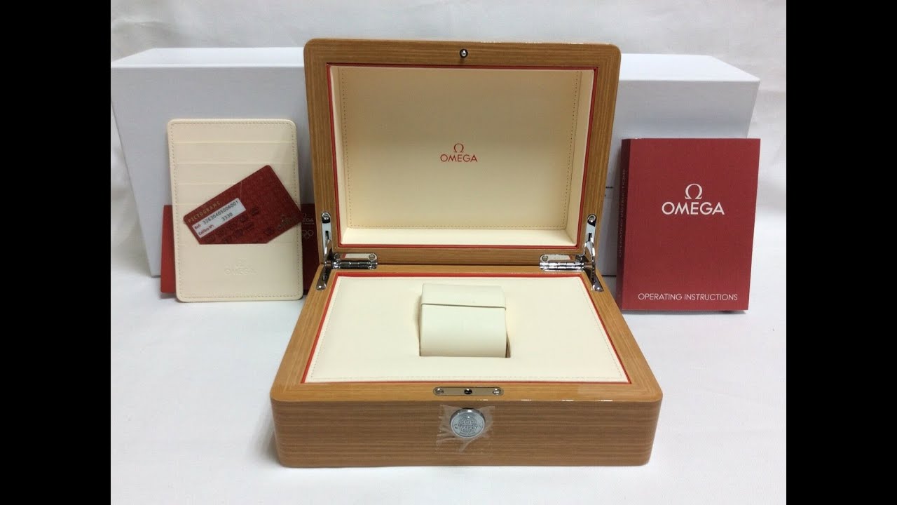 omega wooden watch box