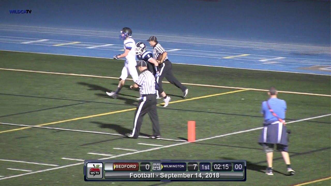 Highlight of Wilmington vs. Bedford Football Game Sept 14, 2018 YouTube