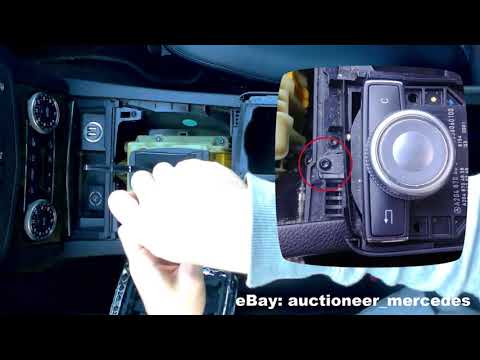 Removal, replacement of the Mercedes command controller  C/E/CLS /GLK /SLK  W204/W212/R172/X204/S218