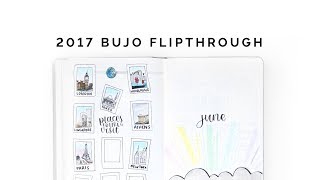 2017 bullet journal flip through ✨ planner spread ideas