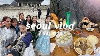 seoul vlog  gyeongbokgung palace, namsan cable car & tower, hongdae & myeongdong shopping  [ep 4]