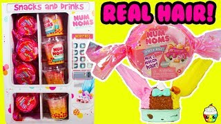 num noms party hair sparkle smoothies full case real hair num noms lip gloss