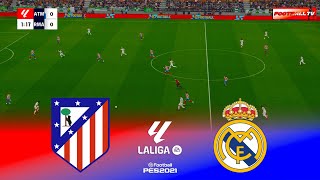 🔴Live : Atletico Madrid vs Real Madrid - La Liga 25/26 Match | Pes 21 Gameplay Simulation