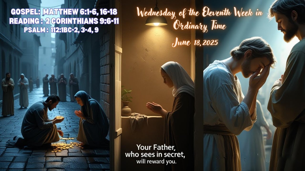 Wednesday of the Eleventh Week in Ordinary Time Gospel, Reading June 18 ...