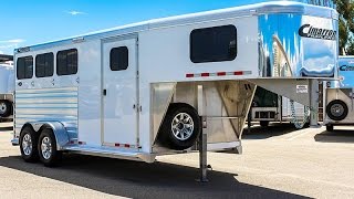 2017 CIMARRON NORSTAR 3-HORSE GOOSENECK TRAILER (Stock #: 5N160372) - Transwest Truck Trailer RV