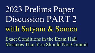 Solve 2023 Prelims Paper with US | How to Apply Knowledge & Aptitude in Exam Hall Conditions