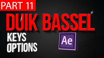 Duik Bassel Tutorial Part 11 of 30 | Keys options,After Effects,Motion Graphics,2D Animation,Rigging