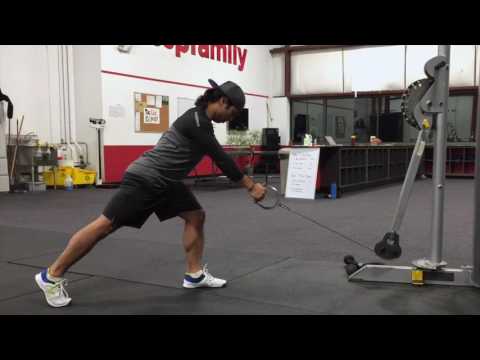 Split Stance 1-Arm Low Cable Row
