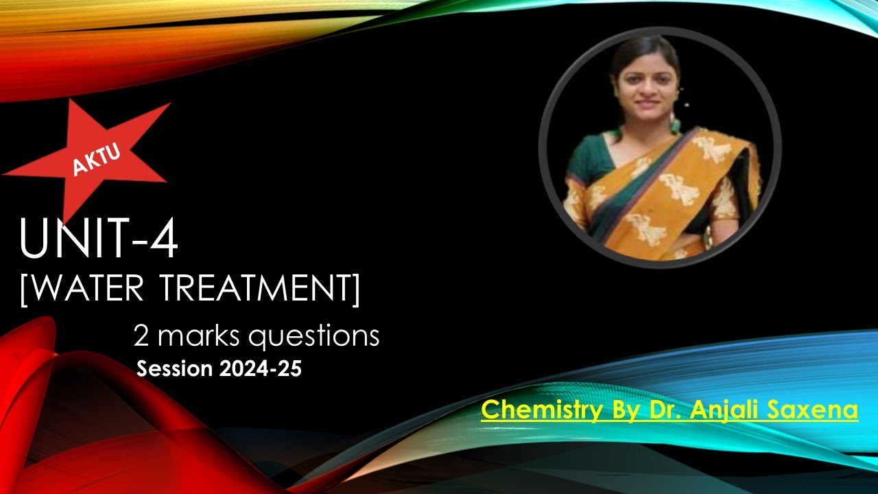 WATER TREATMENT |Technology | AKTU | Engineering |Applied | Chemistry | Unit-4 Important Questions