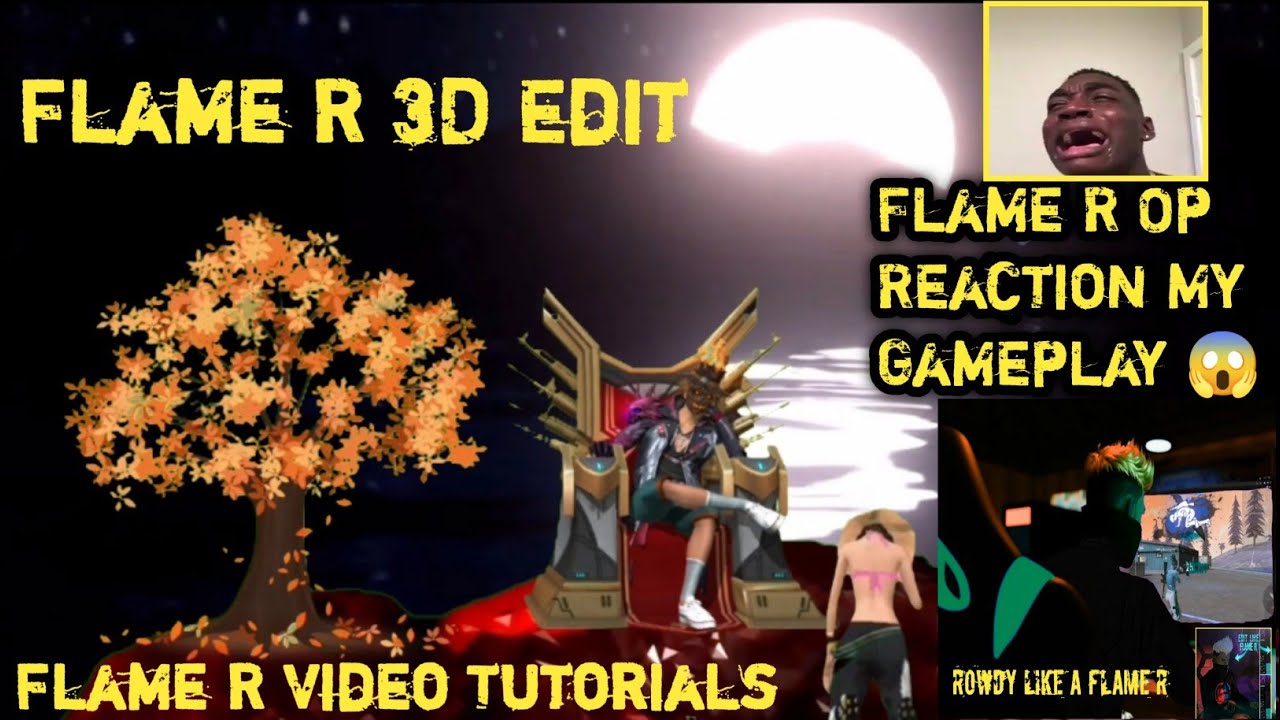 😱 Flame R Free Fire 🔥 Flame R Video Editing 🥰 Op Reaction Video [Rowdy Like A Flame R] Score 100 FF