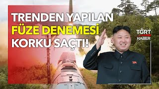 Kim Yong Un Korku Salan Füzelerini Trenden Fırlatmış İşte Görüntüler - Tgrt Haber
