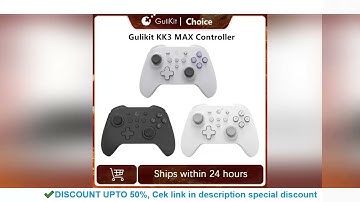 GuliKit KK3 MAX Controller NS39 KingKong 3 Gamepad with Hall Effect Joysticks & Triggers for Windows