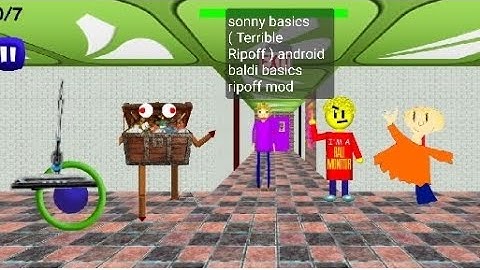 Sonny basics in basic maths and learning stuff ( Terrible Ripoff )android baldi basics ripoff mod