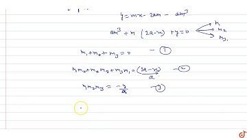 lf `(x_1, y_1), (x_2, y_2), (x_3, y_3)` be three points on the parabola `y2 = 4ax`, the normal