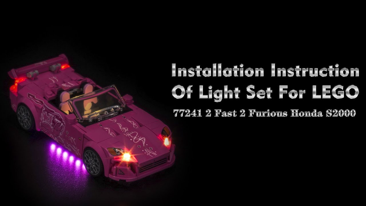 Installation Instruction Of Light Set For LEGO 77241 2 Fast 2
