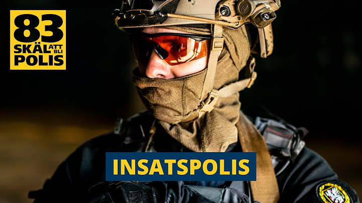 Insatspolis - Vad gör en insatspolis?