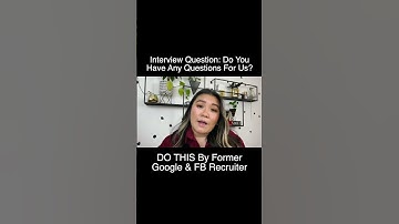 Do you have any questions for us? Ex GOOGLE recruiter explains! #shorts