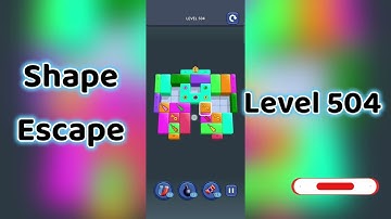 🔥 Shape Escape Level 504 Walkthrough | Can You Solve It? 🧠💥