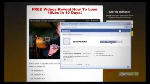 InstaBuilder Plugin How to create squeeze page with facebook connect