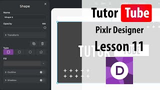 Pixlr Designer - Lesson 11 - Text Background