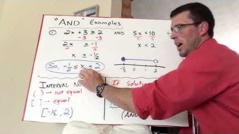 1.6 Video - Solving Compound Inequalities