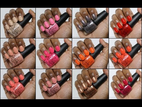 opi california dreaming swatches woc youtube