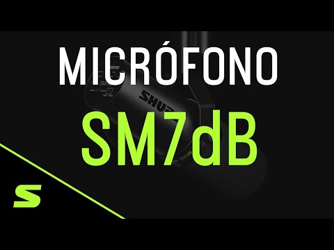Shure XLR SM7dB, micrófono renovado con una mayor ganancia y calidad de sonido Micrófono con preamplificador integrado SM7dB