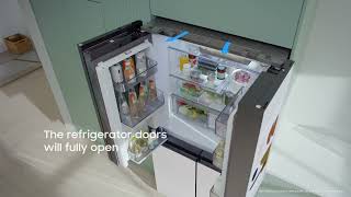 Auto Open Door fully opens your fridge with a light touch | Samsung