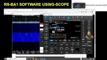 ICOM -IC 705 -RS-BA1 V2 software -Using scope and changing bands