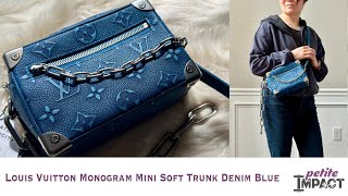 Louis Vuitton Monogram Mini Soft Trunk Denim Blue