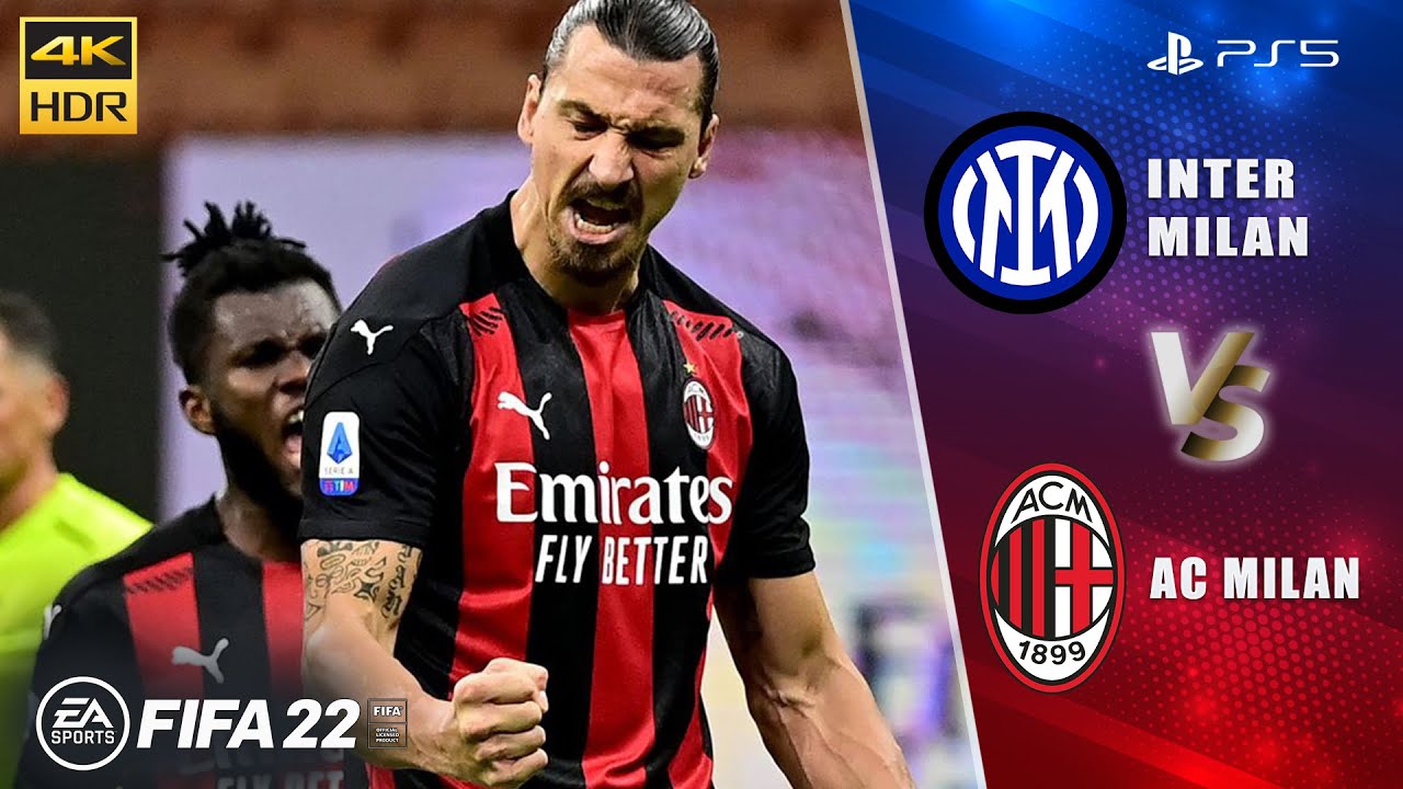 FIFA 22 | Inter Milan vs. AC Milan | UCL Final | Ft. Zlatan Ibrahimović, Martinez | PS5 Gameplay|4K🔥
