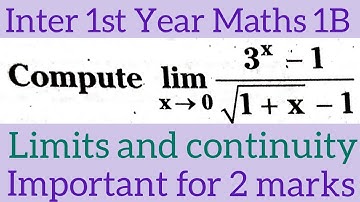 problem on limits in telugu@maths naresh eclass