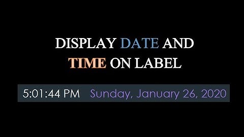 C#- Display Date and Time on label Windows Form Application