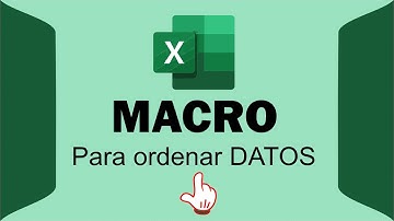 Ordenar Múltiples columnas usando macros  - FÁCIL DE HACER