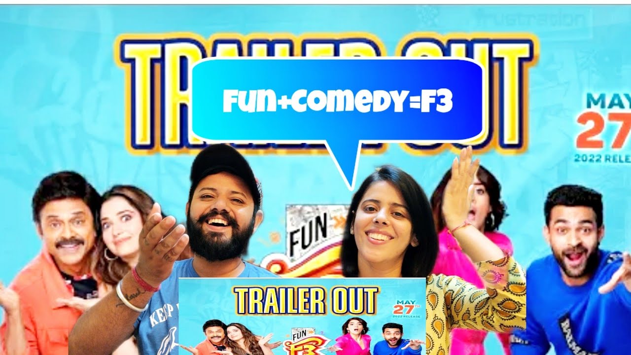 F3 Trailer Reaction | Venkatesh, Varun Tej | Anil Ravipudi | DSP | Dil Raju | In Theaters May 27th
