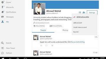 Twitter app for Windows 10: How to log out your account