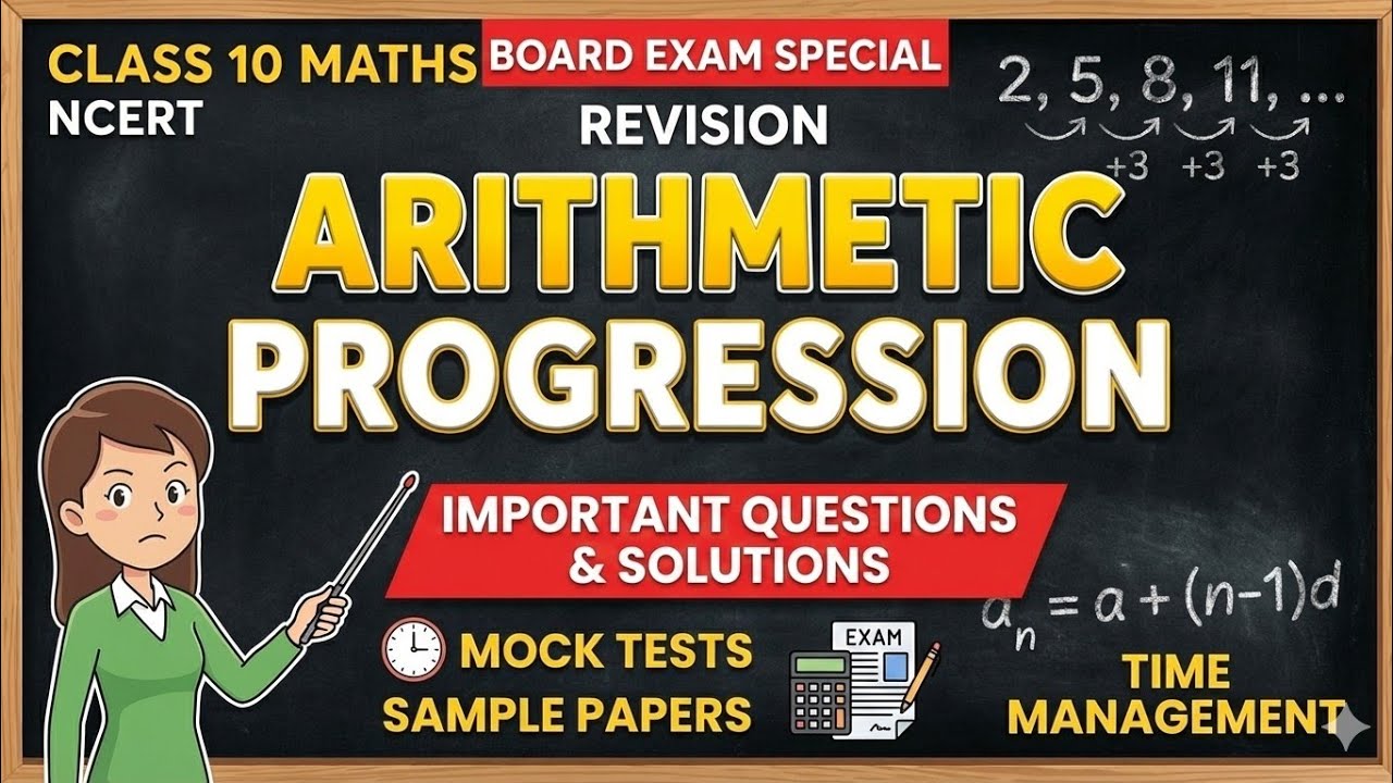 arithmetic progression class 10 | arithmetic progression | Class 10th ...