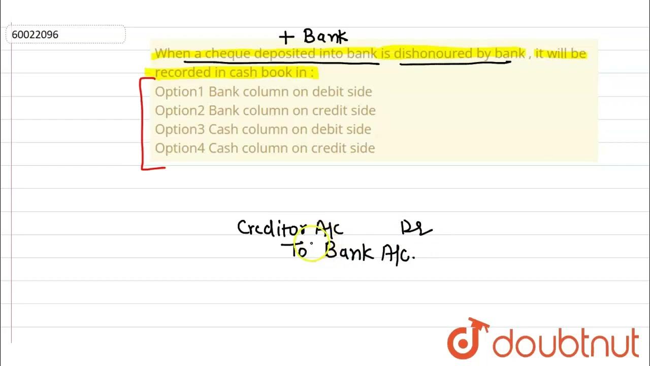 When A Cheque Deposited Into Bank Is Dishonoured By Bank It Will Be when-a-cheque-deposited-into-bank-is-dishonoured-by-bank-it-will-be