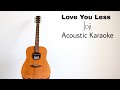 Joji Love You Less Acoustic Karaoke