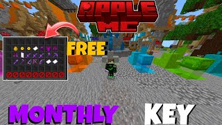 HOW I GET FREE MONTHLY KEY IN 🍎APPLEMC|ORANGE REALM🍊|#applemc