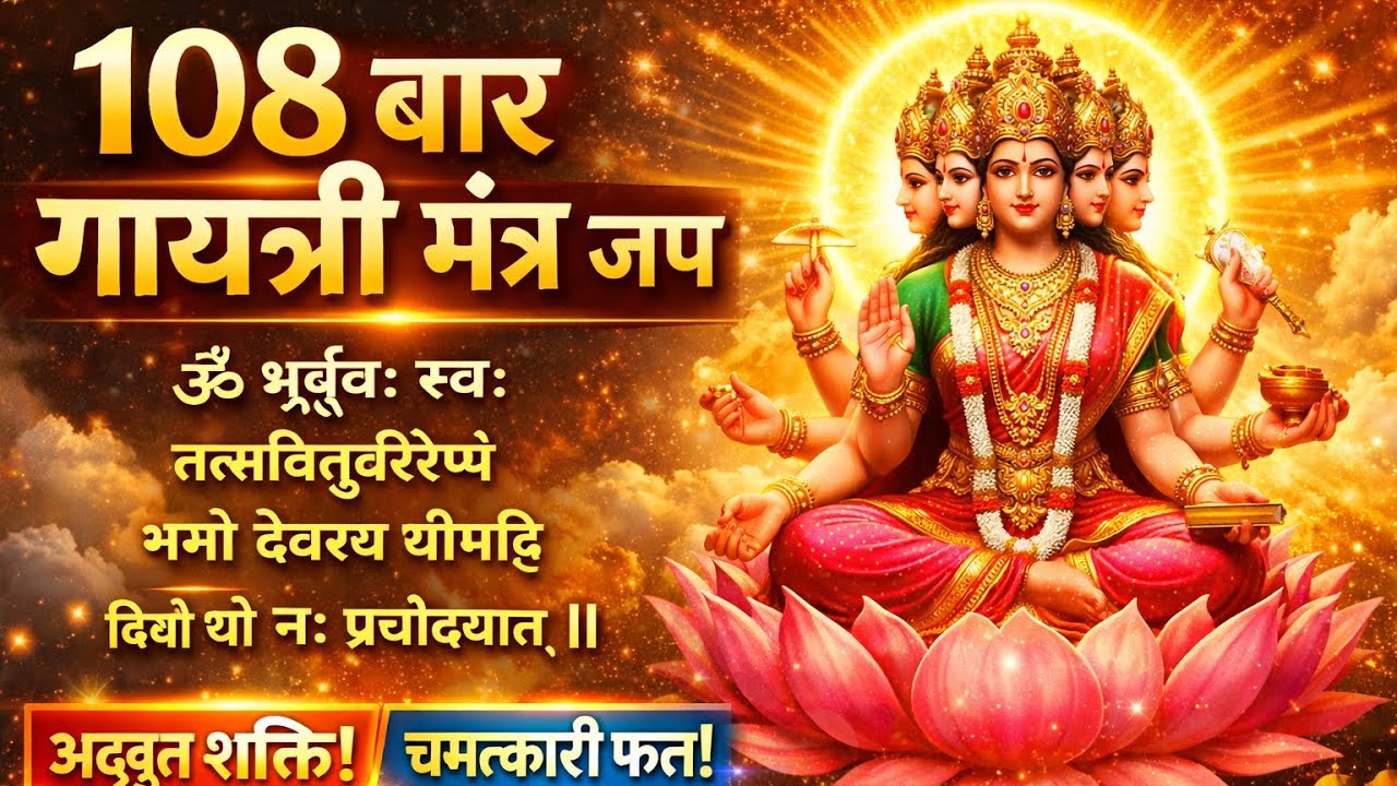 🕉️ Gayatri Mantra – 108 बार जाप,108 Times Gayatri Mantra Chant