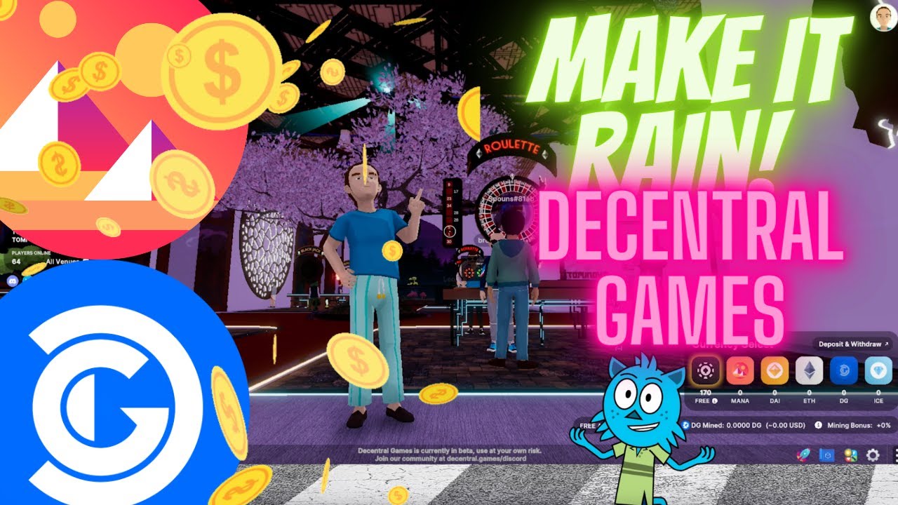 DECENTRALAND CASINO Gameplay! 💰 Decentral Games 💰