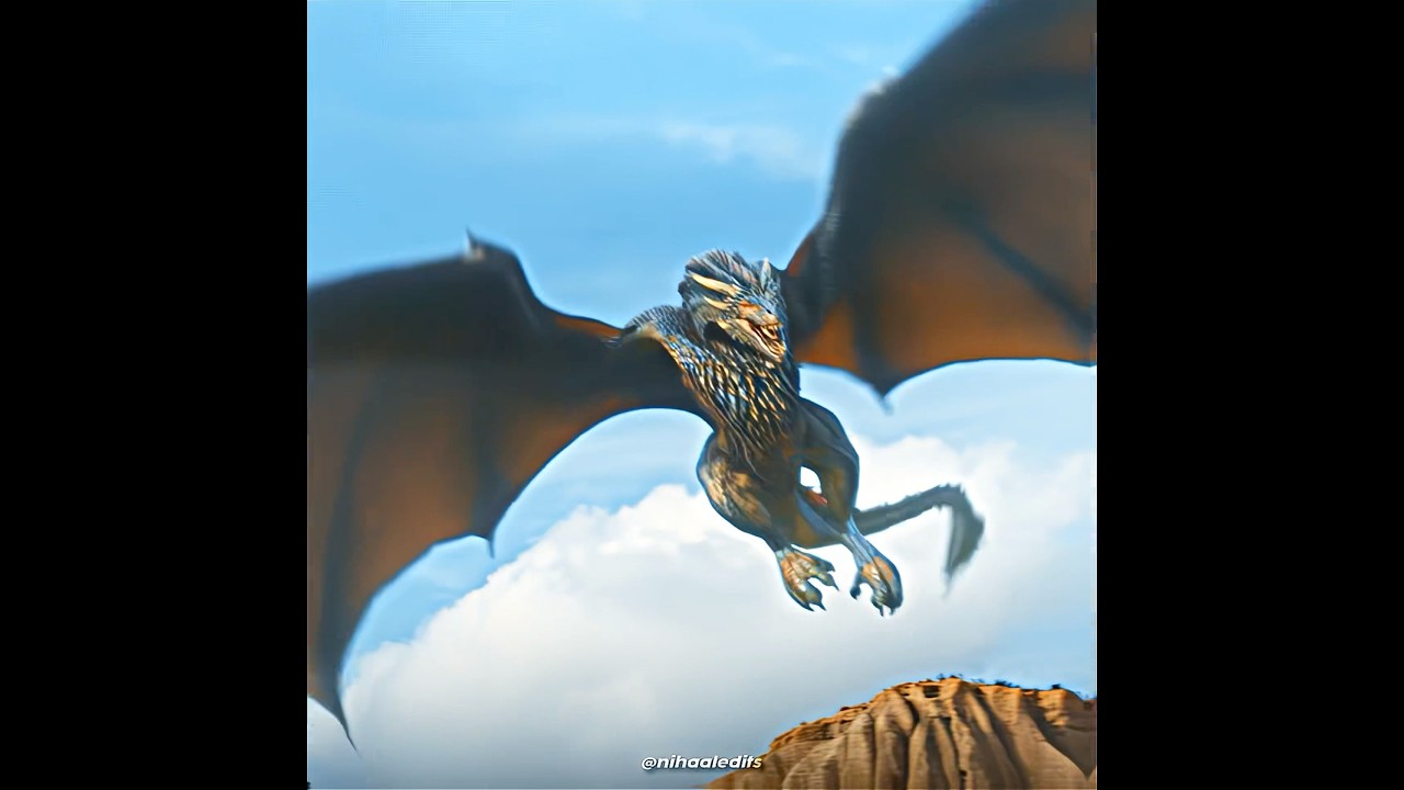 Daenerys Epic Entry 🔥🐉 on Dragon 🥵 
