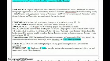 Lesson plan screencast